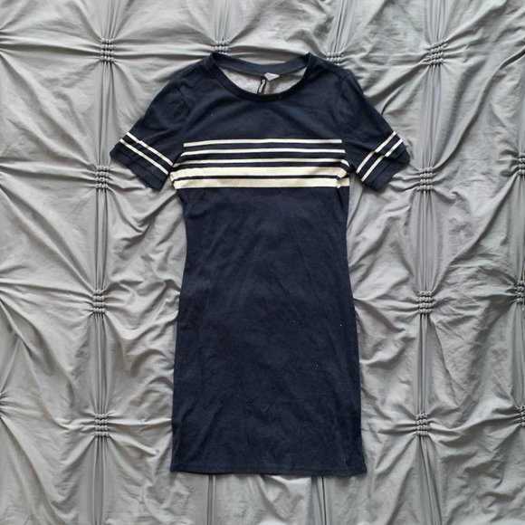 Navy Blue Bodycon Dress - Picture 2 of 3